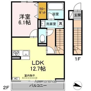 ヴェルコートII【2階】の間取り