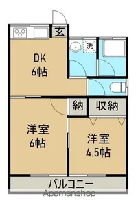 泉アパート【1階】の間取り