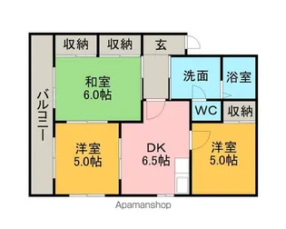グリーンエステートC棟【2階】の間取り