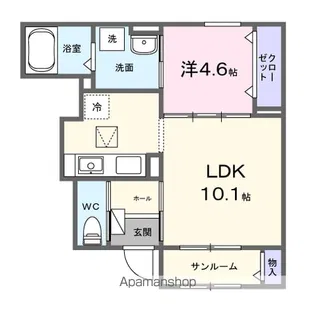 レグルス・コート【1階】の間取り