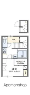 レオパレスルーチェ【2階】の間取り