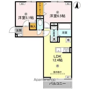 DーREGALO日光S【3階】の間取り