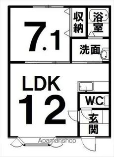 ELFEⅡ【202号室】の間取り