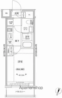 1Kの間取り画像