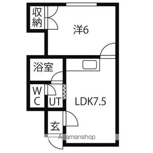 グレースハイム新川【203号室】の間取り