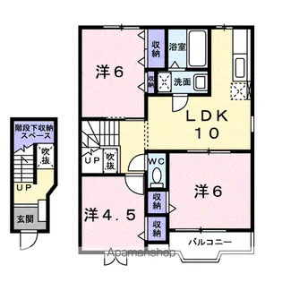 コンフォートプラザⅠ【2階】の間取り