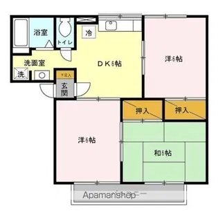 サングレース吉野【1階】の間取り