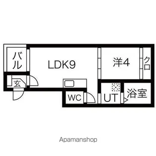 志賀本通ヒルズ【3階】の間取り