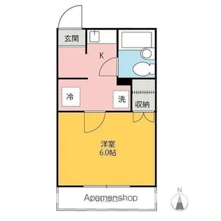 コーポソレイユ【102号室】の間取り