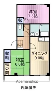 ヤスラギ平谷2【3階】の間取り