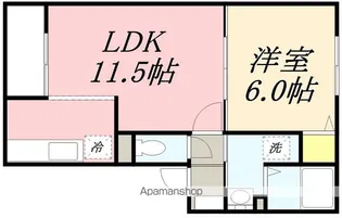 ボージェスト(BORGEST)【3階】の間取り