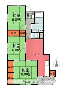 福島県福島市腰浜町【マンション】の間取り