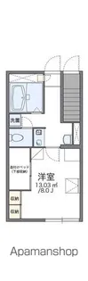 レオパレスボナール【107号室】の間取り