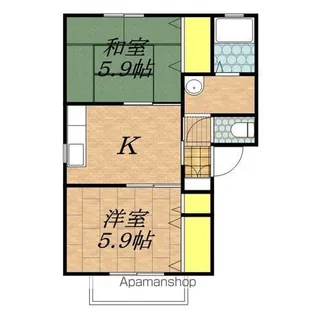 シェソワセレーノCD【2階】の間取り