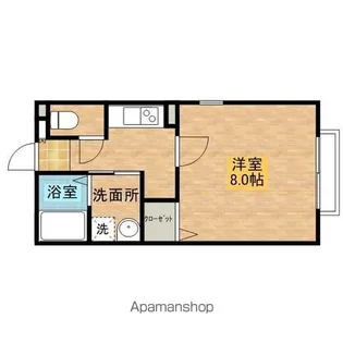 モデラート【206号室】の間取り