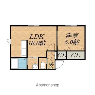 グランツ【102号室】の間取り