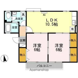 セントラルコート【2階】の間取り