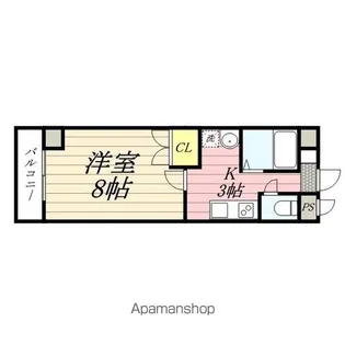 サンパラン泉【3階】の間取り