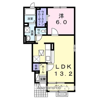 サンク・ラフィーユⅡ【1階】の間取り