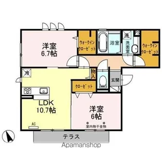 メルベージュ Ⅰ【3階】の間取り