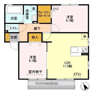 ウィステリア B【2階】の間取り