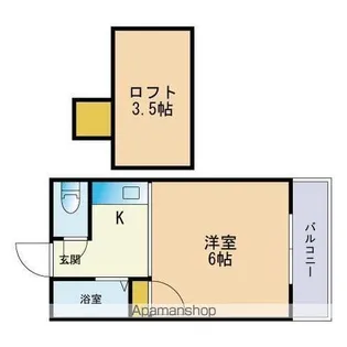 タウンハウス1番館【2階】の間取り
