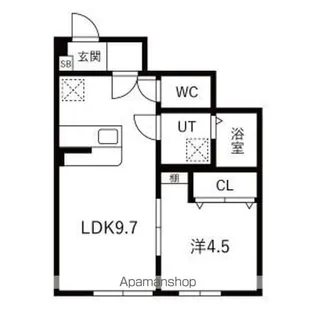 REON北町(レオン)【105号室】の間取り