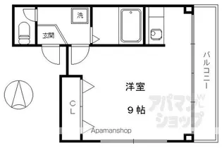 ブロケードハウス【202号室】の間取り
