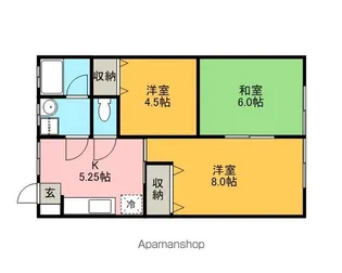 大宮ハイツ【102号室】の間取り