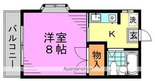 スカイハイツ【2階】の間取り