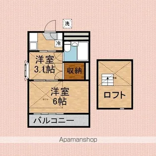 セゾン落合【2階】の間取り
