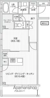 レジディア笹塚Ⅱ【2階】の間取り