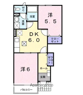 サン・グレイス【1階】の間取り