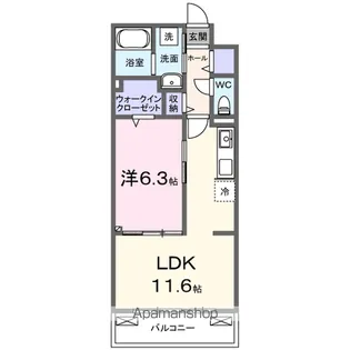セレニテ A【3階】の間取り
