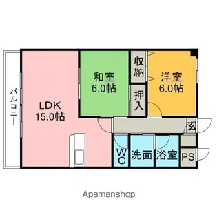 ステーシア雅Ⅱ【303号室】の間取り
