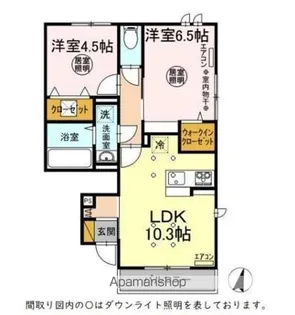 アセット K【1階】の間取り