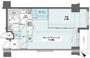 フェニックス新横濱参番館【6階】の間取り