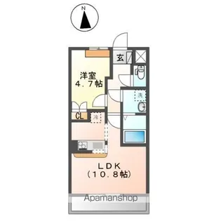 クレールスクエア【1階】の間取り