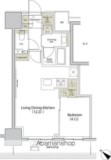 ザ・パークハビオ江古田【8階】の間取り