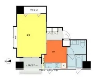 ベルファース市ヶ谷【202号室】の間取り