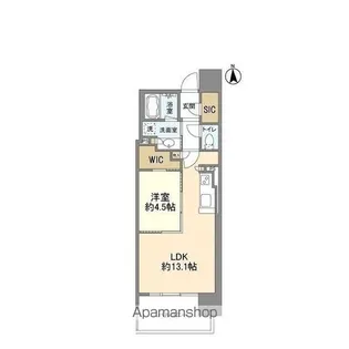 OPUS RESIDENCE SHINSAIBASHI SOUT【7階】の間取り