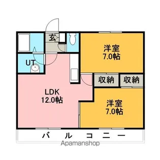 瀬比亜館パークヒルズ【2階】の間取り