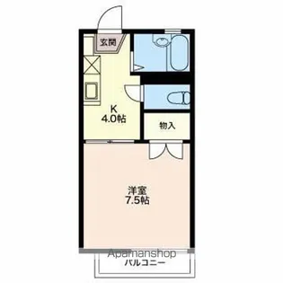 長野県長野市大字安茂里西河原【アパート】の間取り