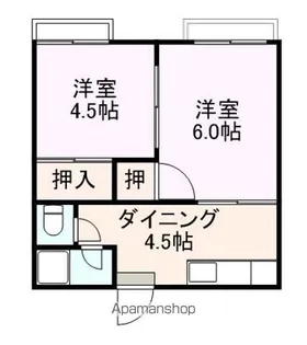 コーポ麻衣【205号室】の間取り