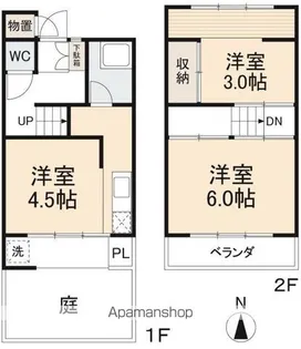 木太アパート【1階】の間取り