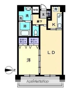 アルファレガロ栗林【901号室】の間取り