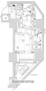 プレミアムキューブG渋谷神南【9階】の間取り