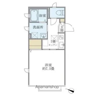 オークヴィラA棟【1階】の間取り