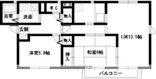 デイスターS【2階】の間取り