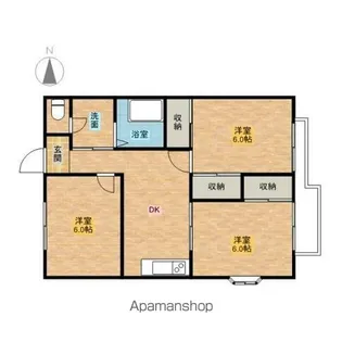 エスポワールイノウエ【205号室】の間取り